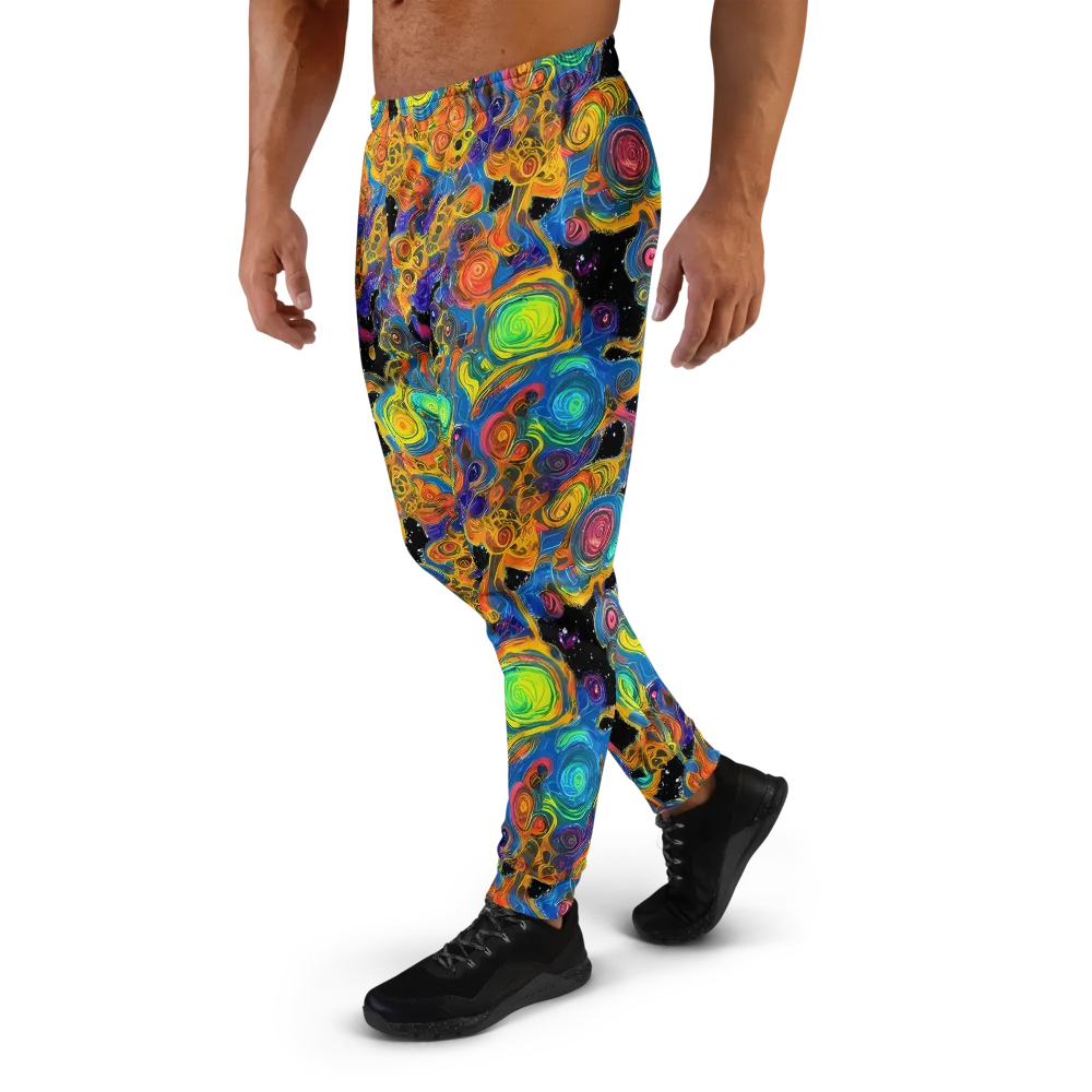 Rainbow Abyss on Men's Joggers — Left