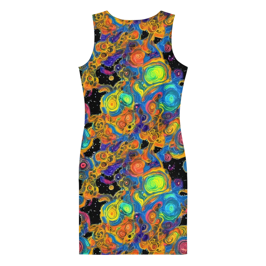 Rainbow Abyss on Bodycon Dress — Back