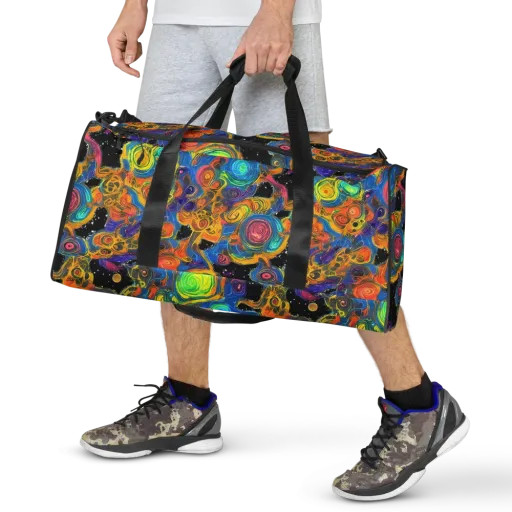 Rainbow Abyss on a Duffle Bag