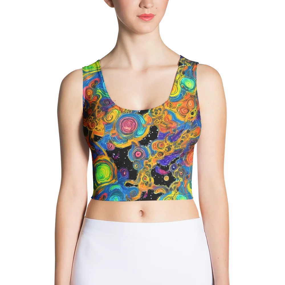 Rainbow Abyss on Crop Top — Front