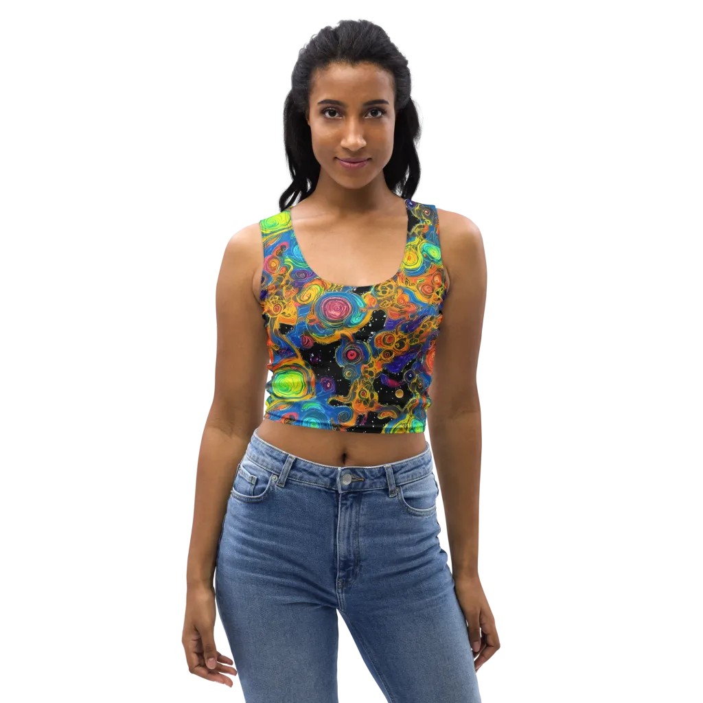 Rainbow Abyss on Crop Top — Front