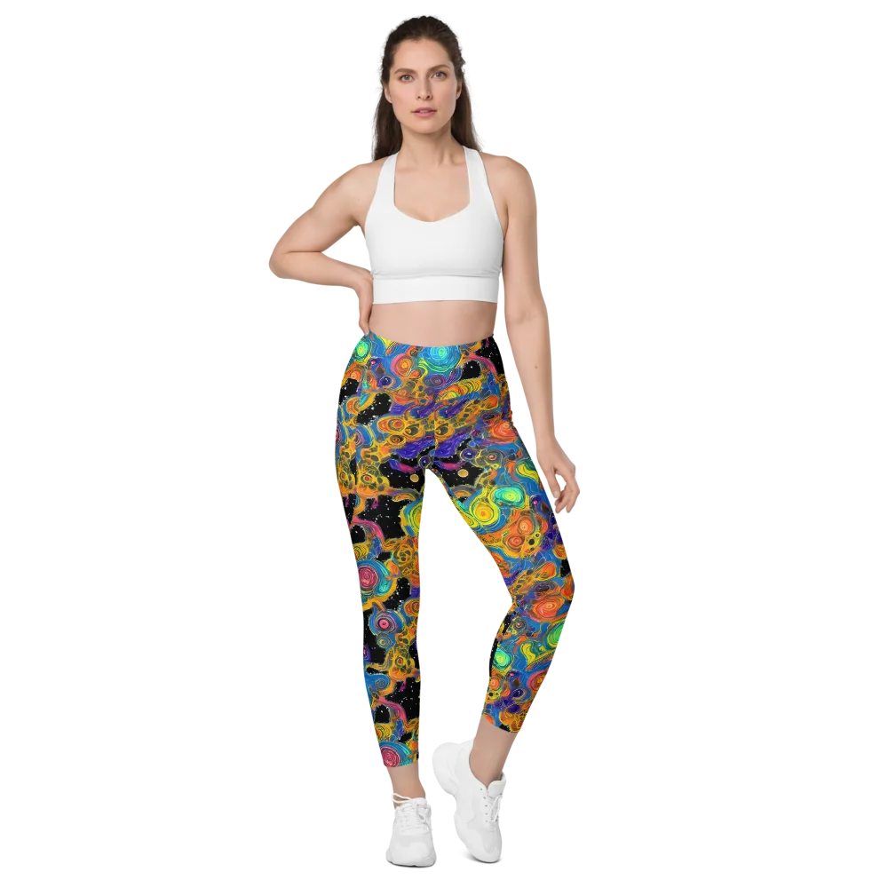 Rainbow Abyss on Leggings with Pockets — Front