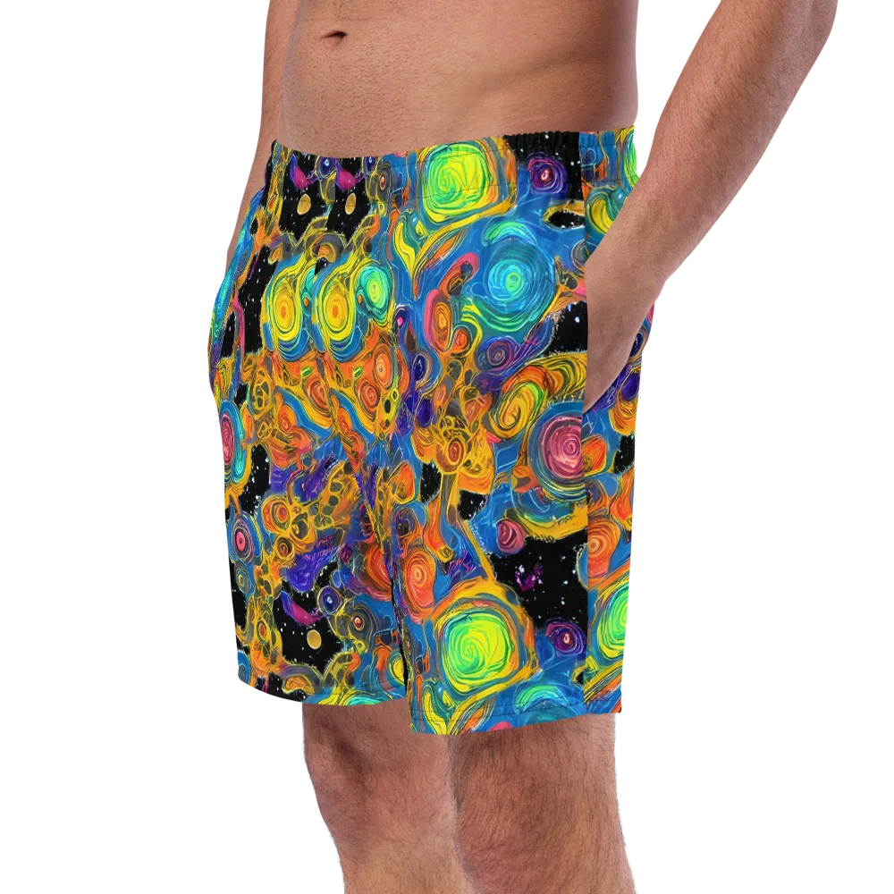 Rainbow Abyss on Swim Trunks — Left Front