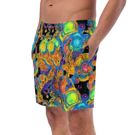 Rainbow Abyss on a Swim Trunks