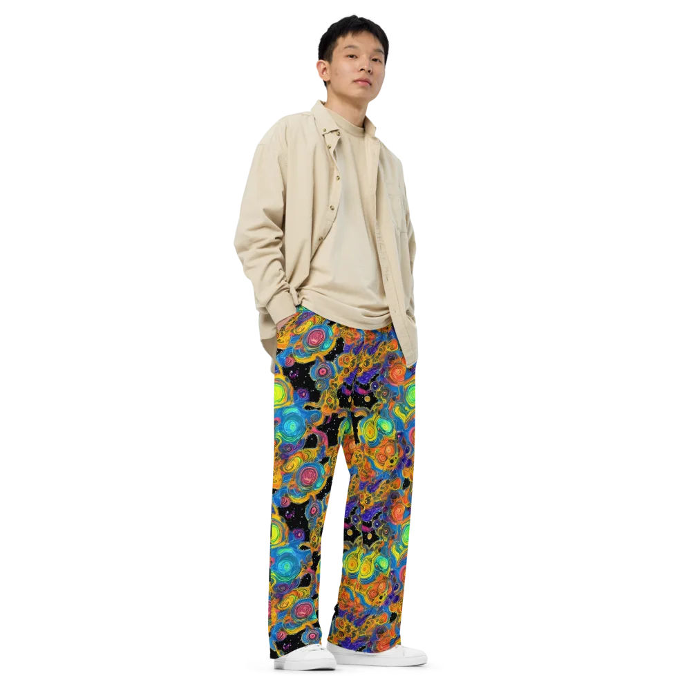 Rainbow Abyss on Wide-Leg Pants — Right Front