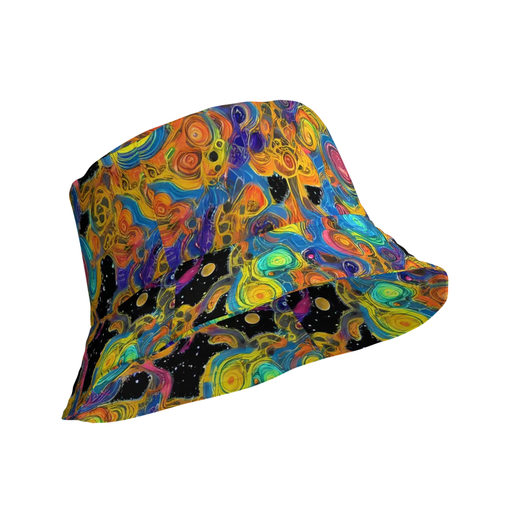 Rainbow Abyss on Reversible Bucket Hat — Product details Outside