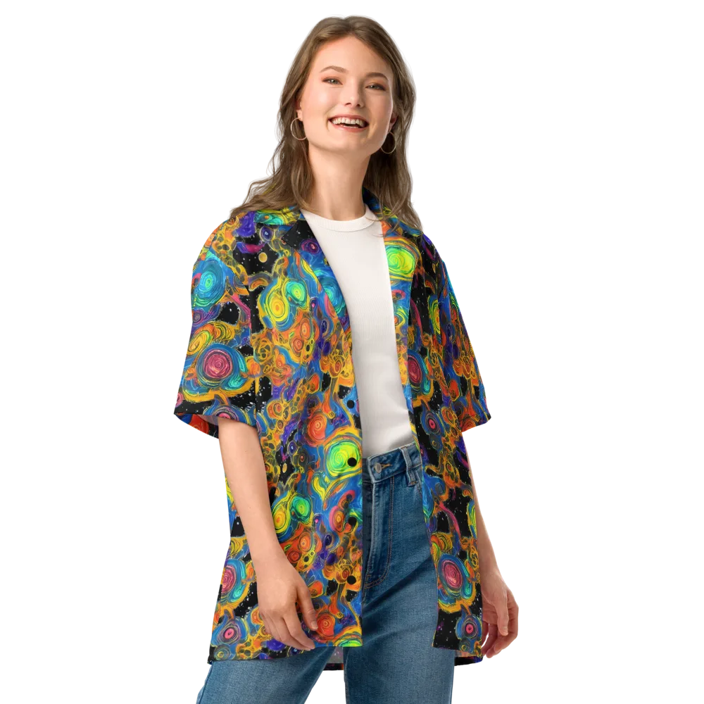 Rainbow Abyss on Button Shirt — Front