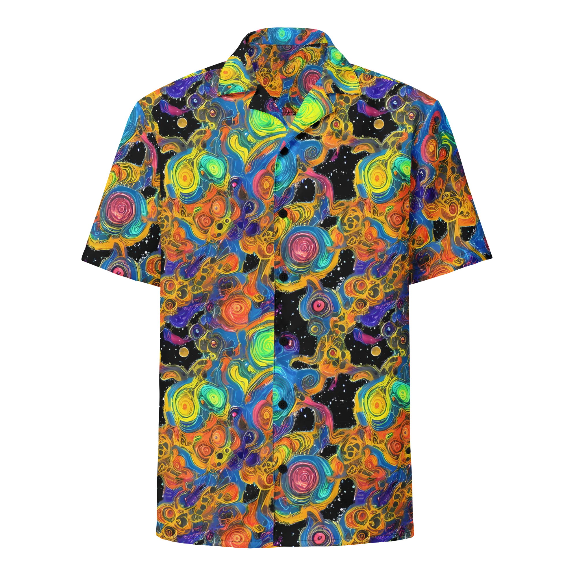 Rainbow Abyss on Button Shirt — Front
