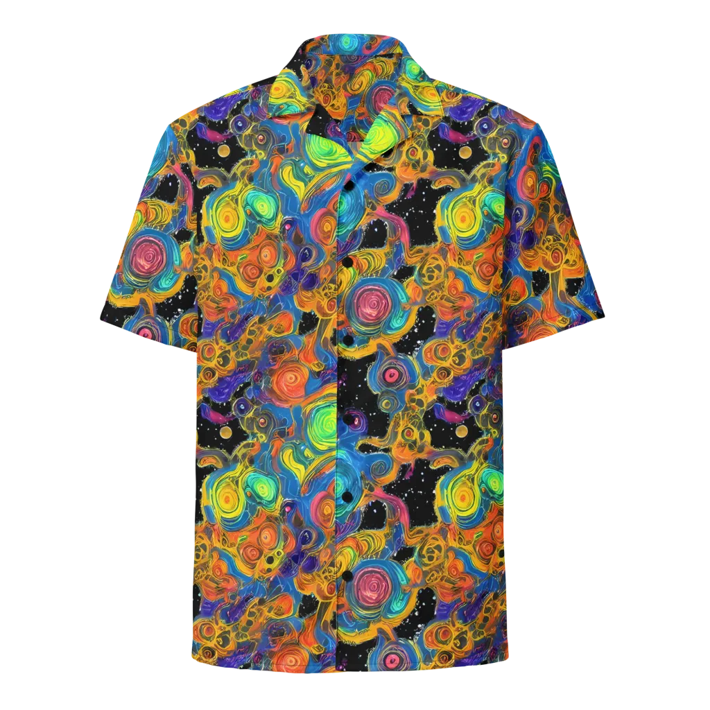 Rainbow Abyss on Button Shirt — Front