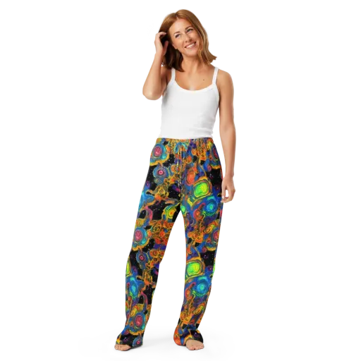 Rainbow Abyss on a Women's Pajama Pants
