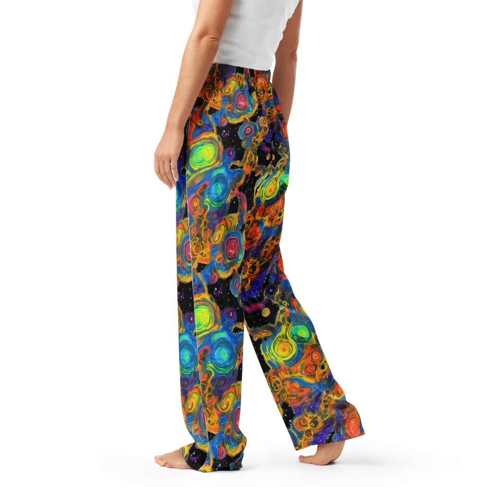 Rainbow Abyss on Women's Pajama Pants — Left