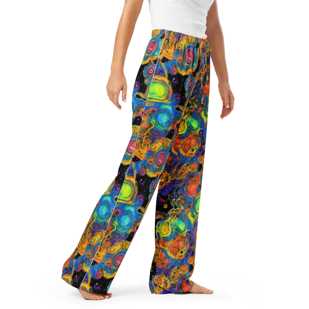 Rainbow Abyss on Women's Pajama Pants — Right Front