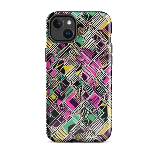 Neon Maze on a MagSafe Tough Case for iPhone®