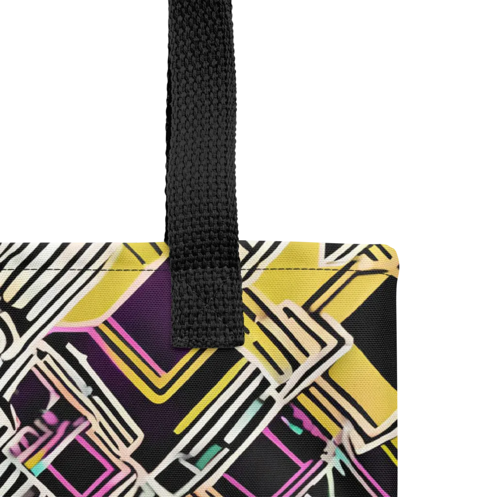 Neon Maze on Tote Bag — Product details