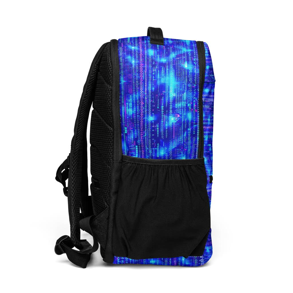 Neon Cipher on Utility Backpack — Right