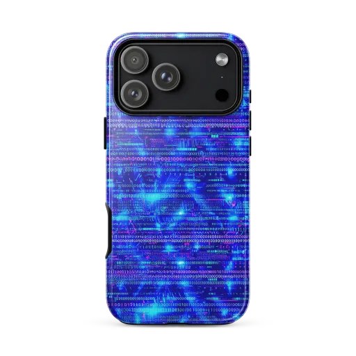 Neon Cipher on a Tough Case for iPhone®