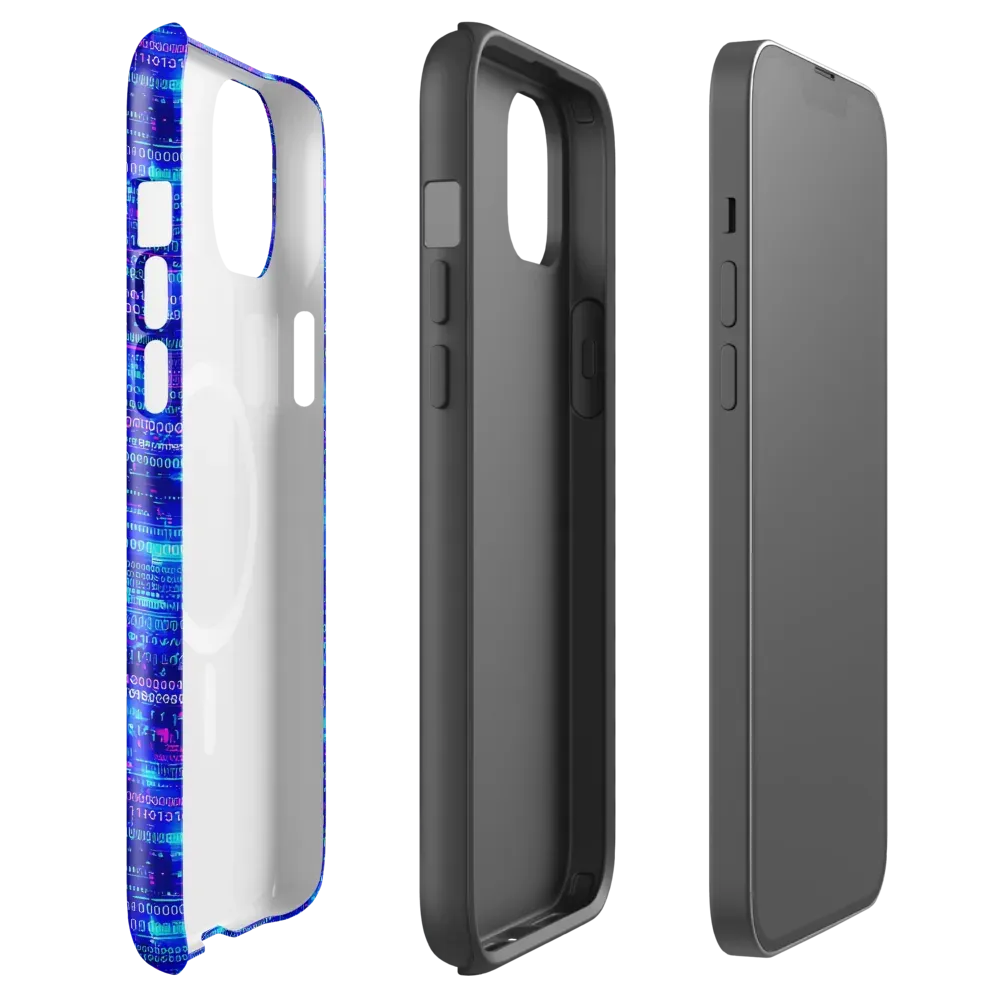 Neon Cipher on MagSafe Tough Case for iPhone® — Front