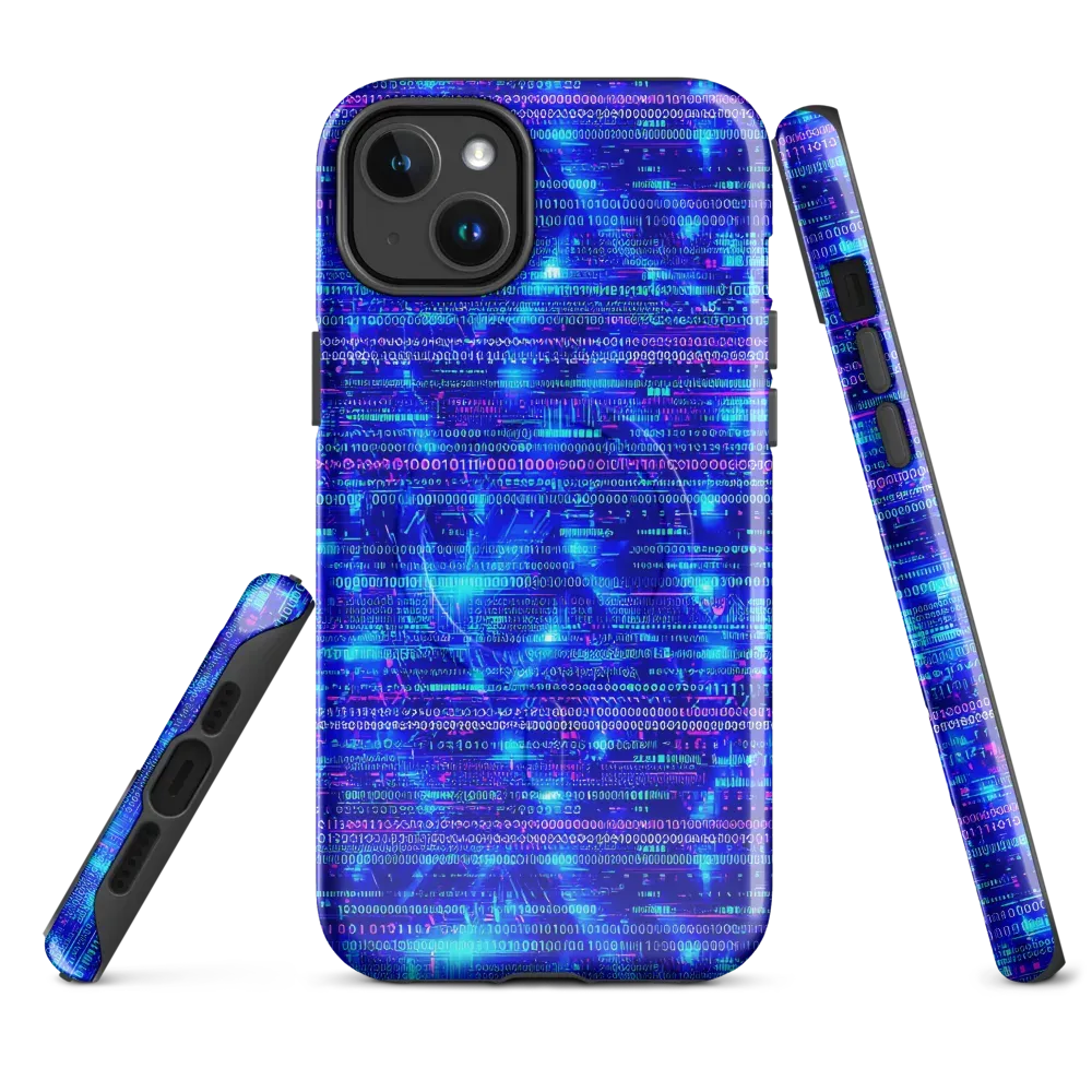 Neon Cipher on MagSafe Tough Case for iPhone® — Front