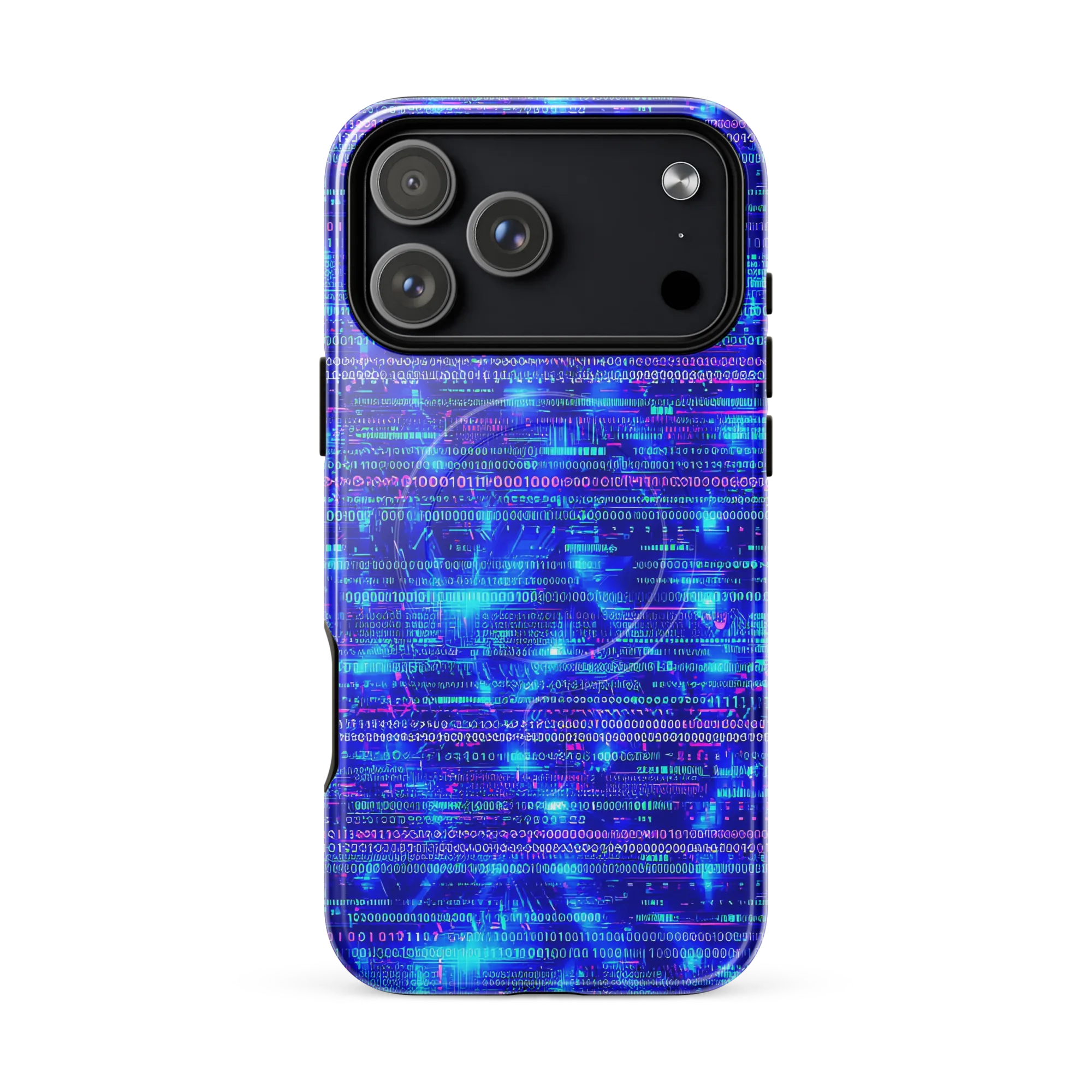 Neon Cipher on MagSafe Tough Case for iPhone® — Front