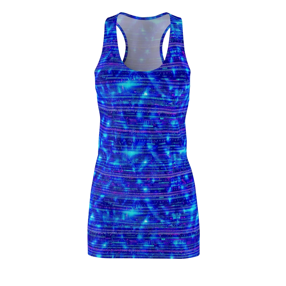 Neon Cipher on Racerback Dress — Front