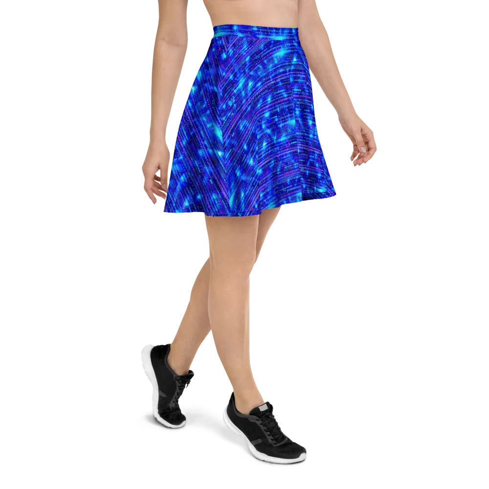 Neon Cipher on Skater Skirt — Right