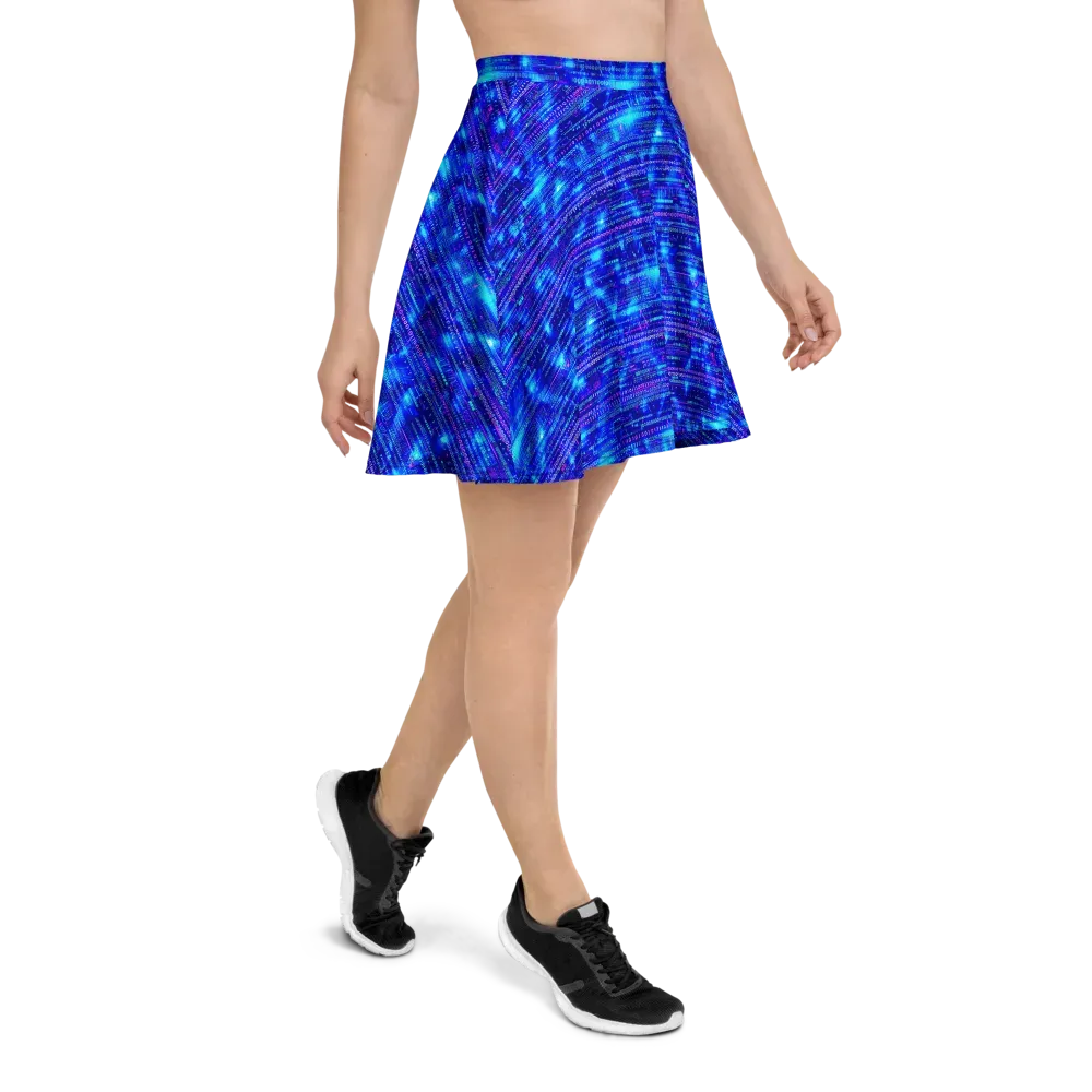 Neon Cipher on Skater Skirt — Right