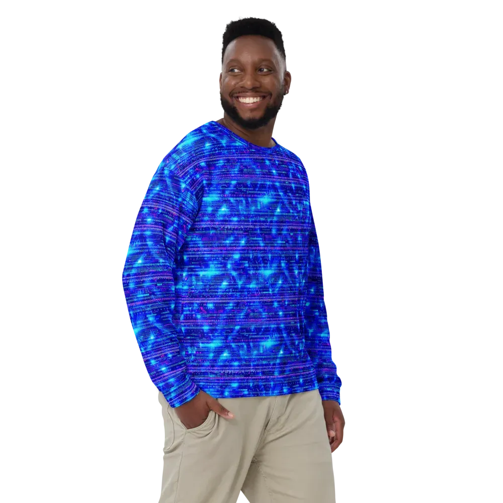 Neon Cipher on Sweatshirt — Front