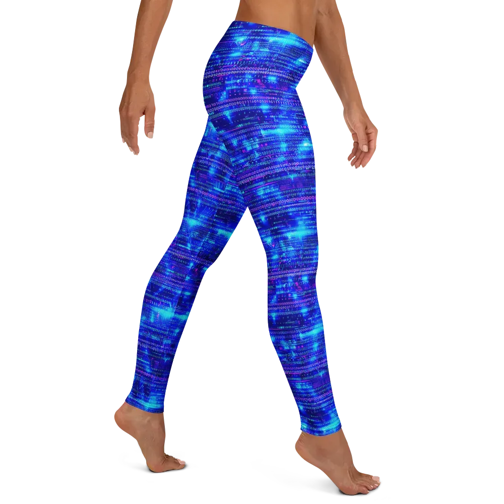 Neon Cipher on Leggings — Right