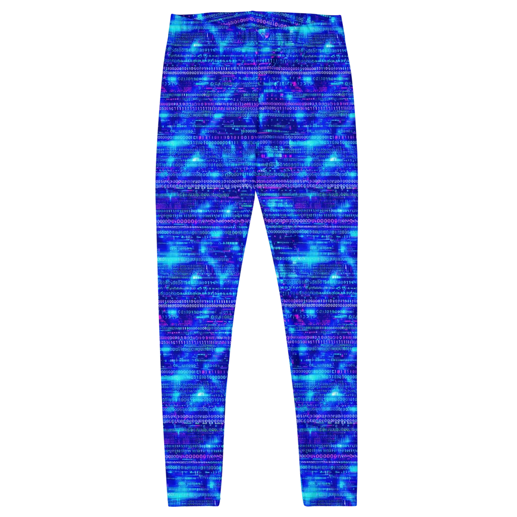 Neon Cipher on Leggings — Front