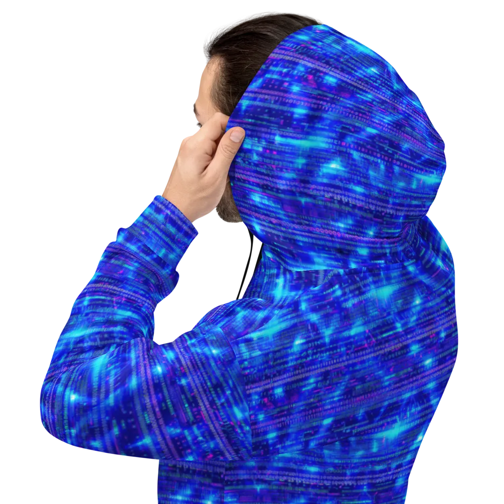 Neon Cipher on Hoodie — Back
