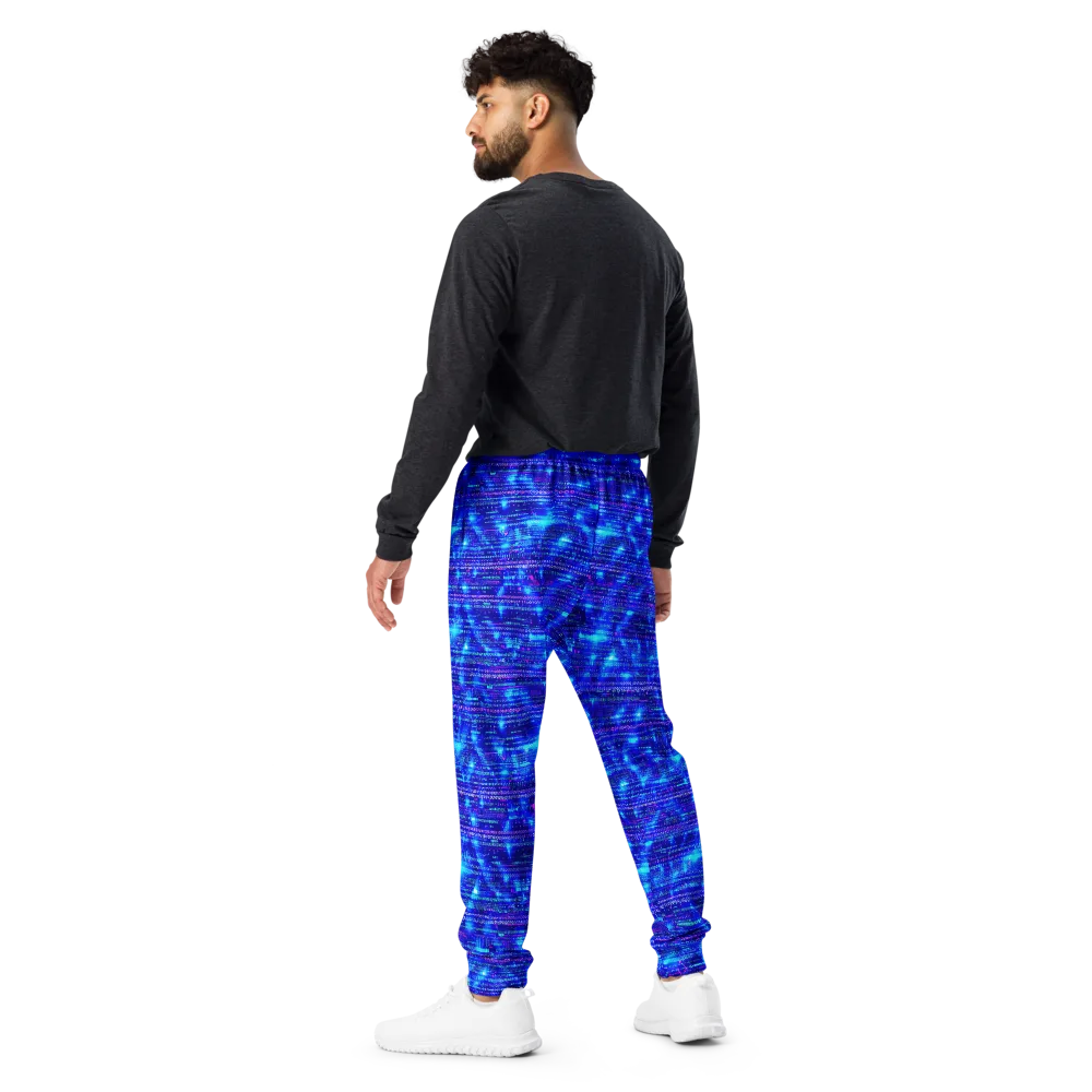 Neon Cipher on Men's Joggers — Back