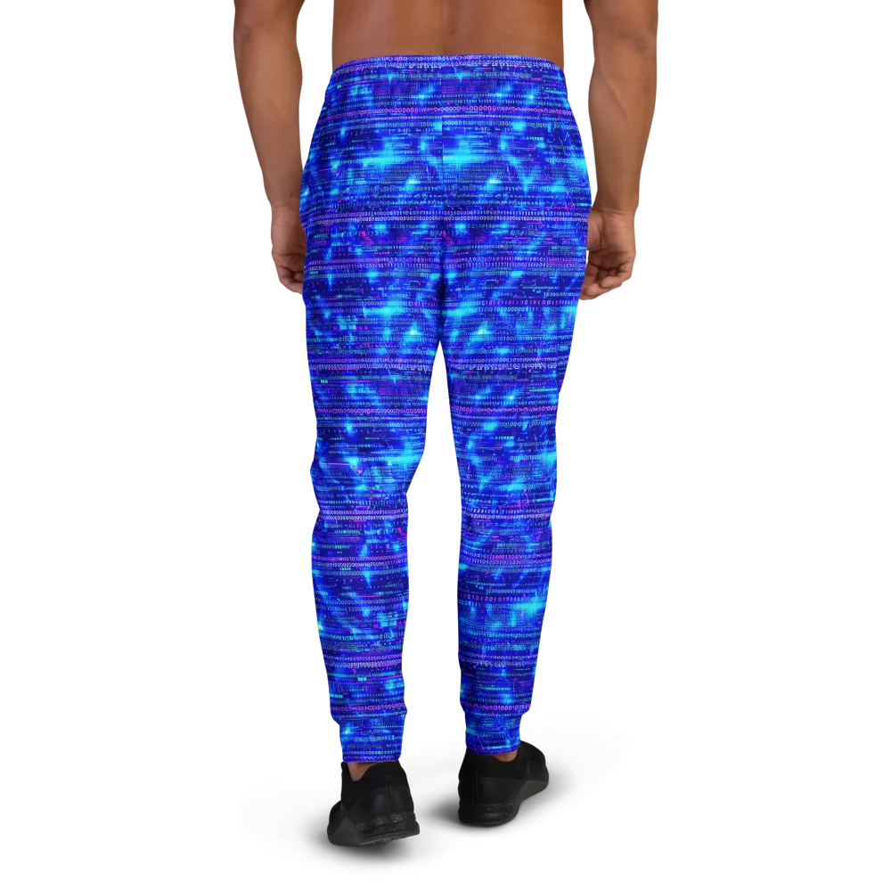 Neon Cipher on Men's Joggers — Back