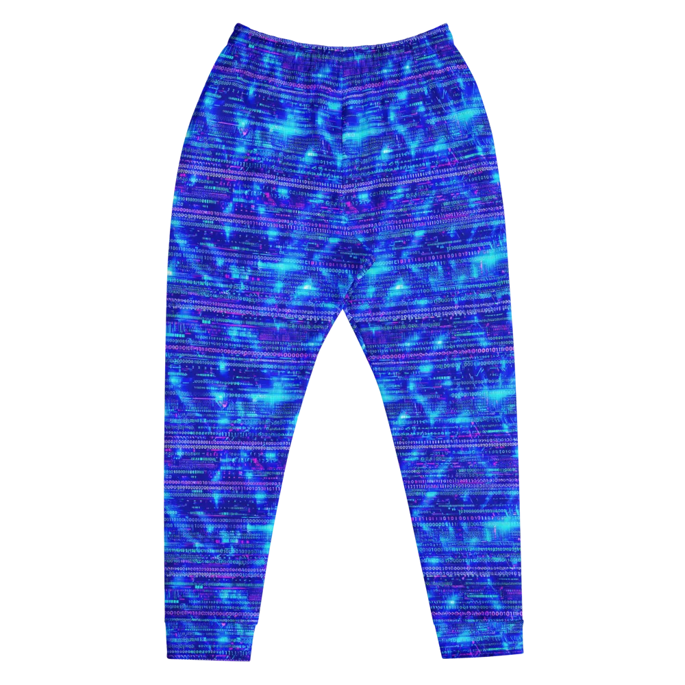 Neon Cipher on Men's Joggers — Front