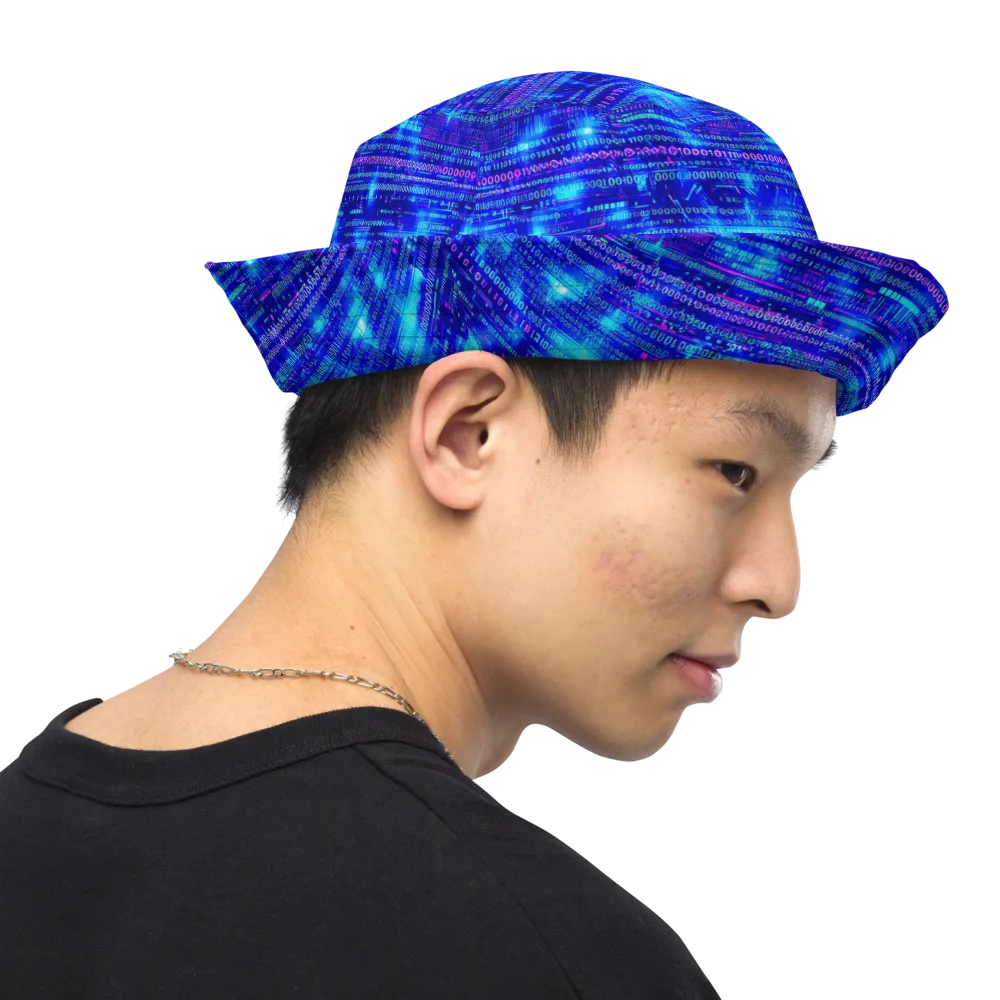 Neon Cipher on Reversible Bucket Hat — Right Outside
