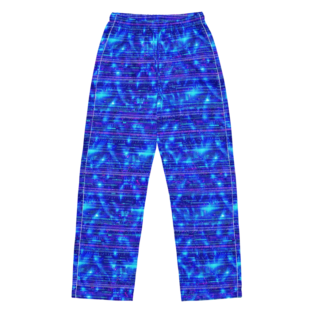 Neon Cipher on Women's Pajama Pants — Front