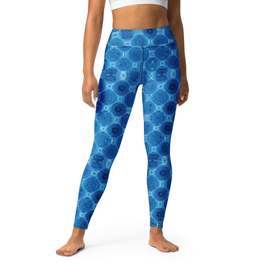 Cobalt Circuit on a Yoga Leggings