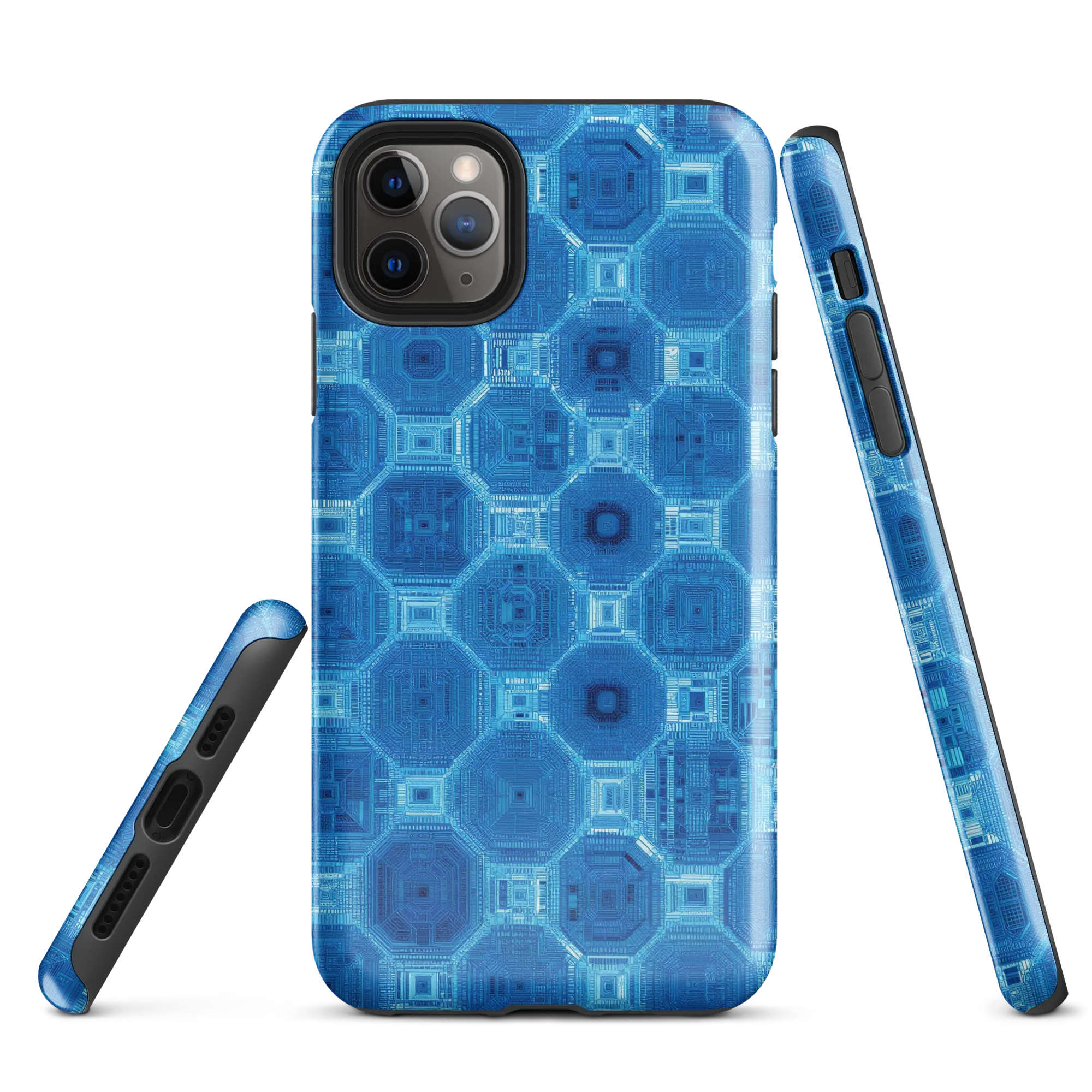 Cobalt Circuit on Tough Case for iPhone® — Front
