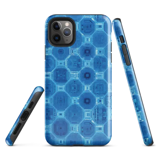 Cobalt Circuit on a Tough Case for iPhone®