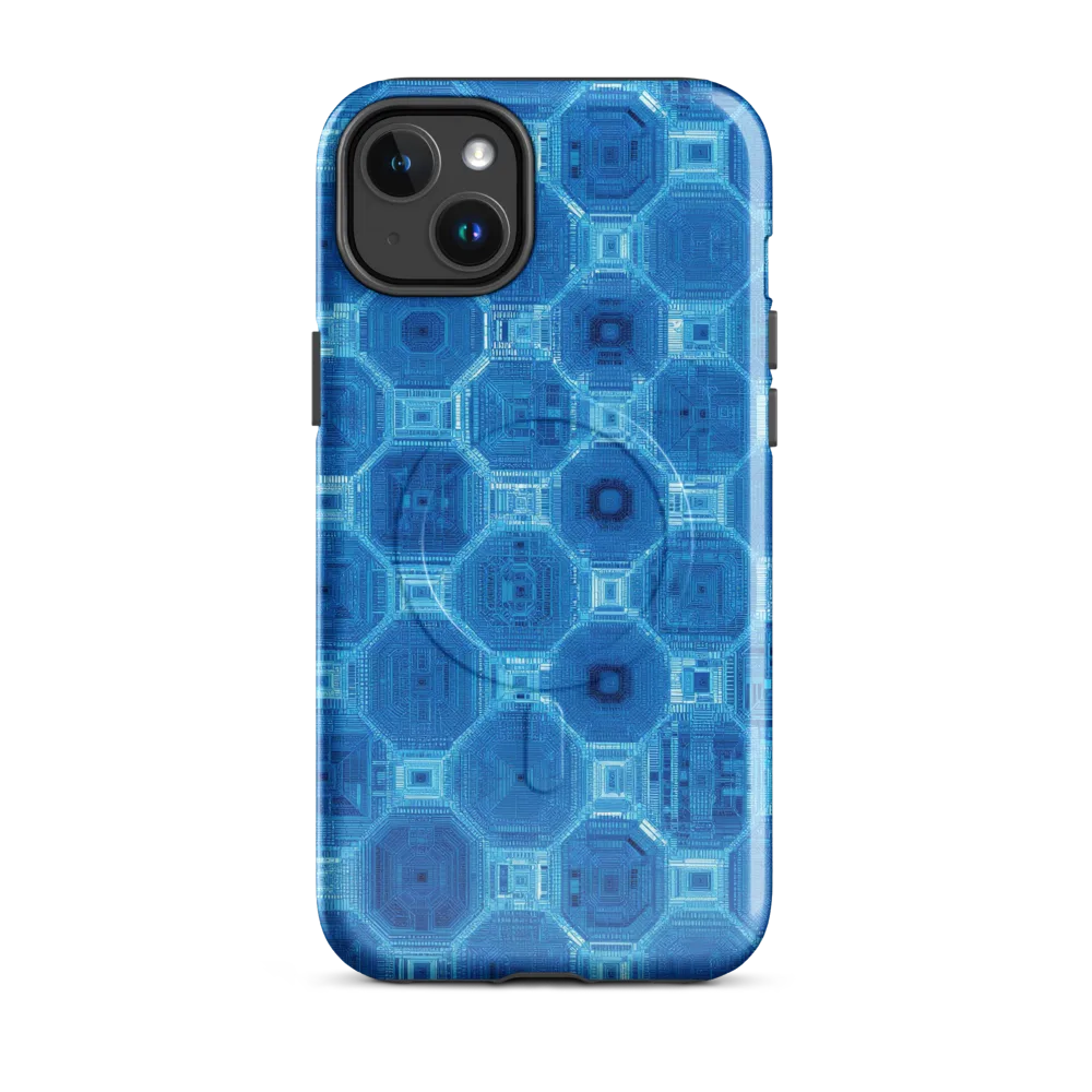 Cobalt Circuit on MagSafe Tough Case for iPhone® — Front
