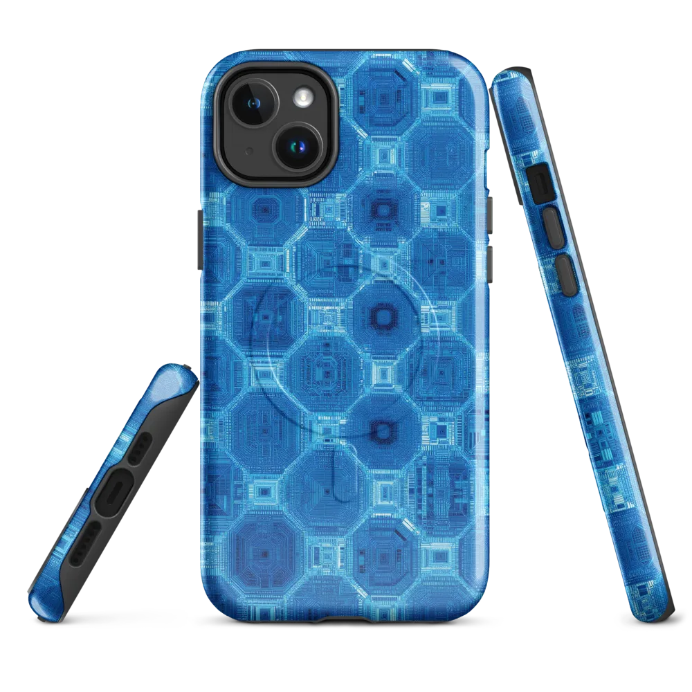 Cobalt Circuit on MagSafe Tough Case for iPhone® — Front