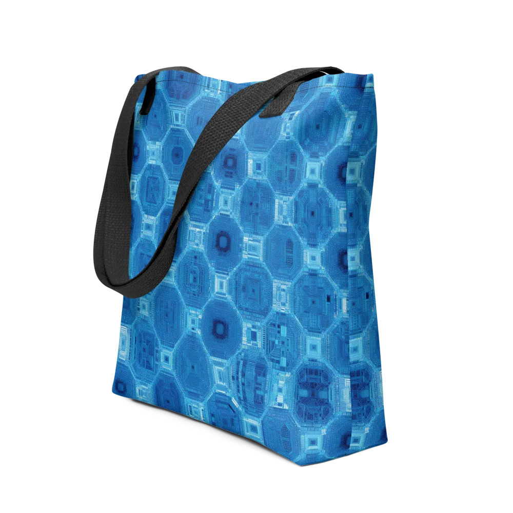Cobalt Circuit on Tote Bag — Front
