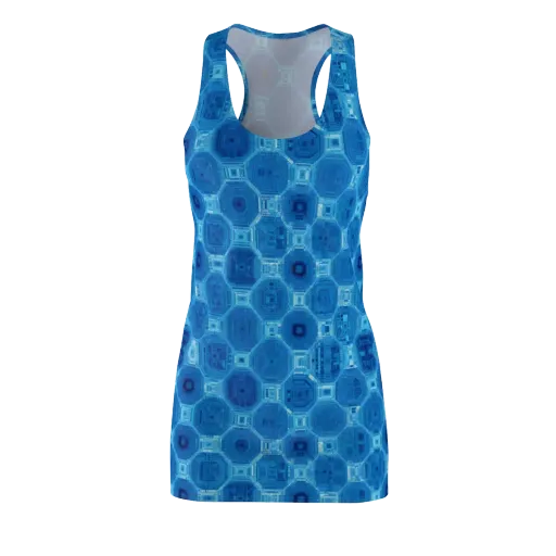 Cobalt Circuit on a Racerback Dress