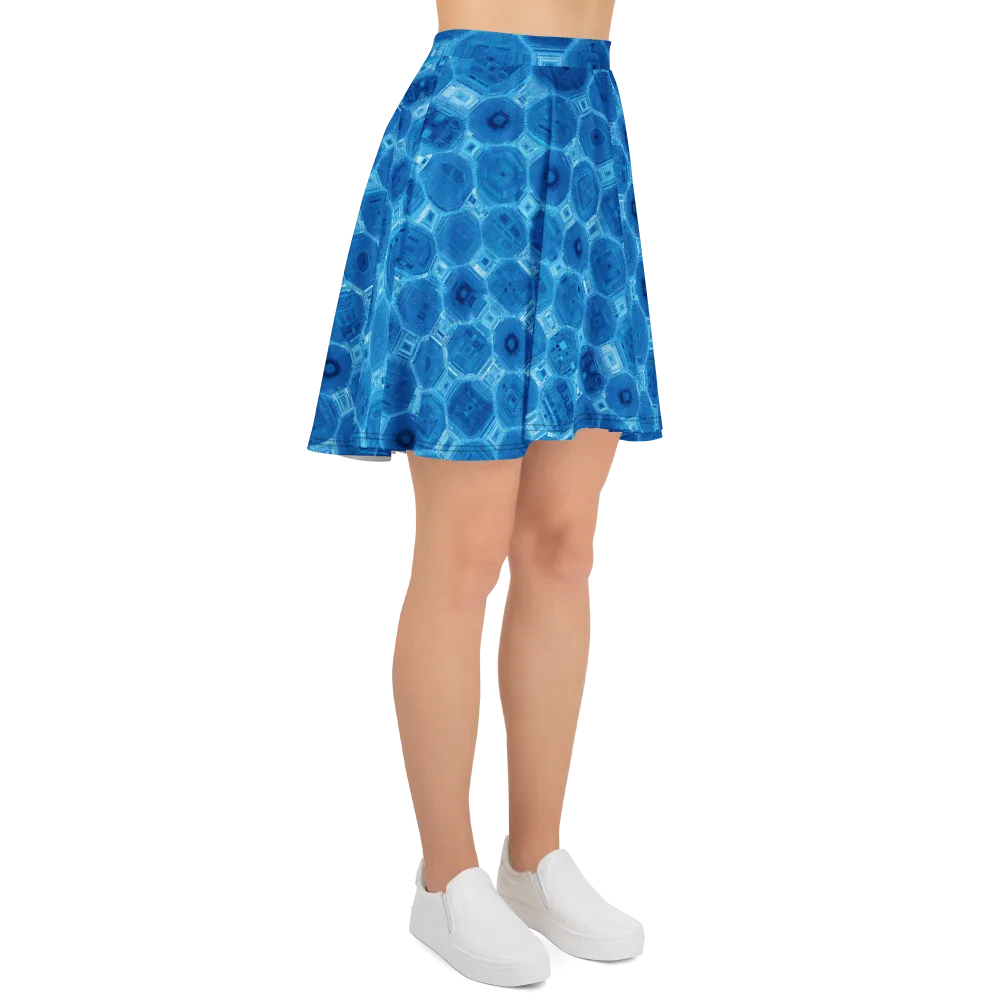 Cobalt Circuit on Skater Skirt — Right