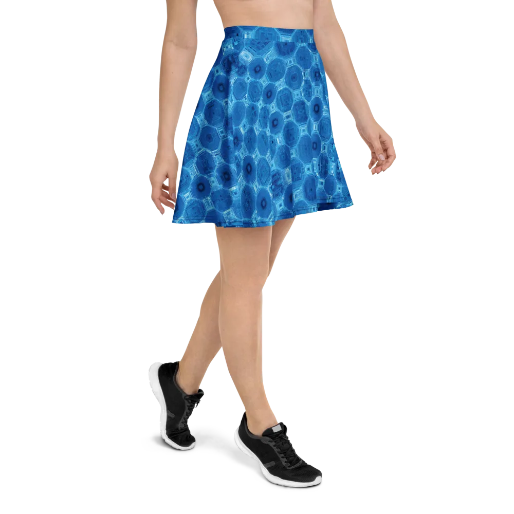Cobalt Circuit on Skater Skirt — Right