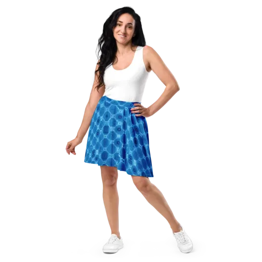 Cobalt Circuit on a Skater Skirt