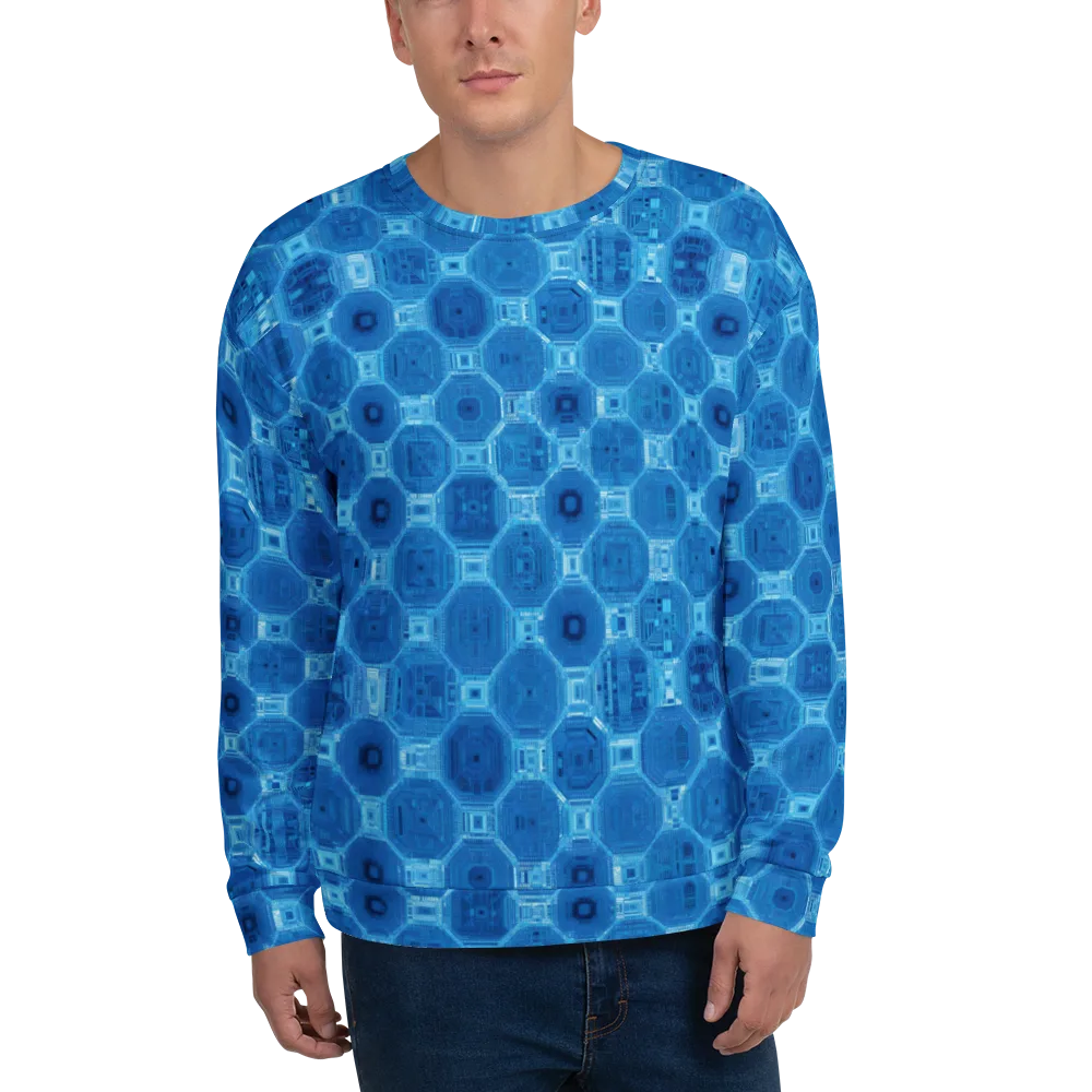 Cobalt Circuit on Sweatshirt — Front
