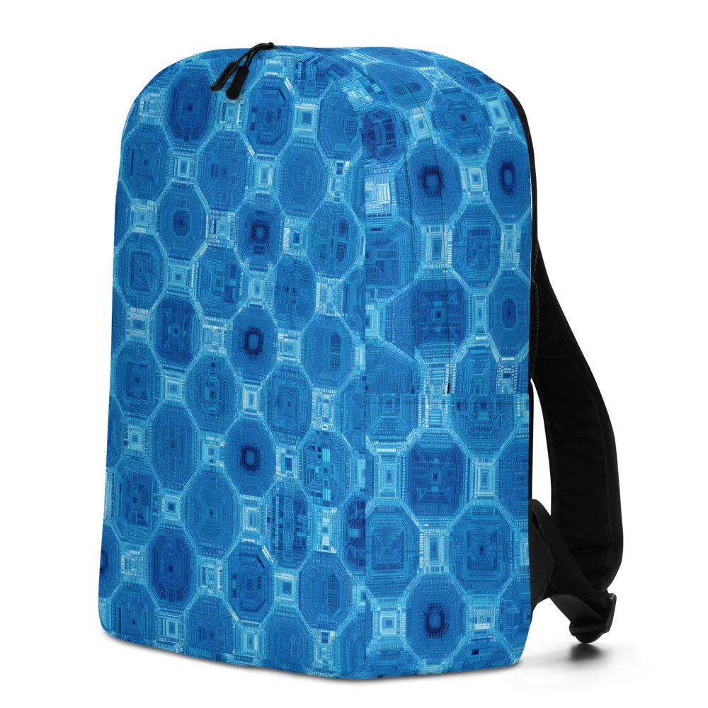 Cobalt Circuit on Minimalist Backpack — Left