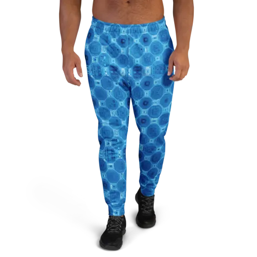 Cobalt Circuit on a Men's Joggers