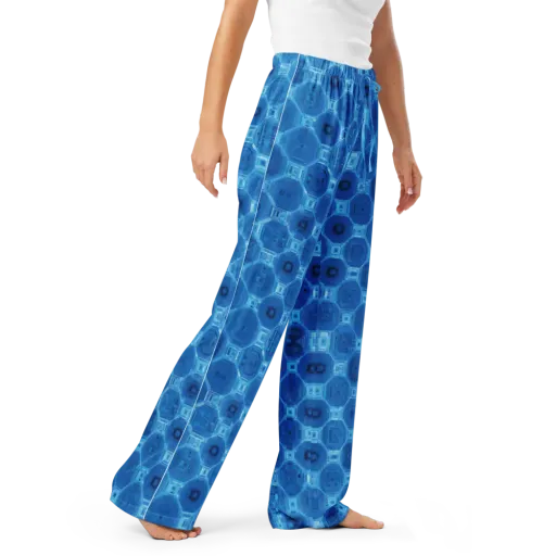Cobalt Circuit on a Women's Pajama Pants