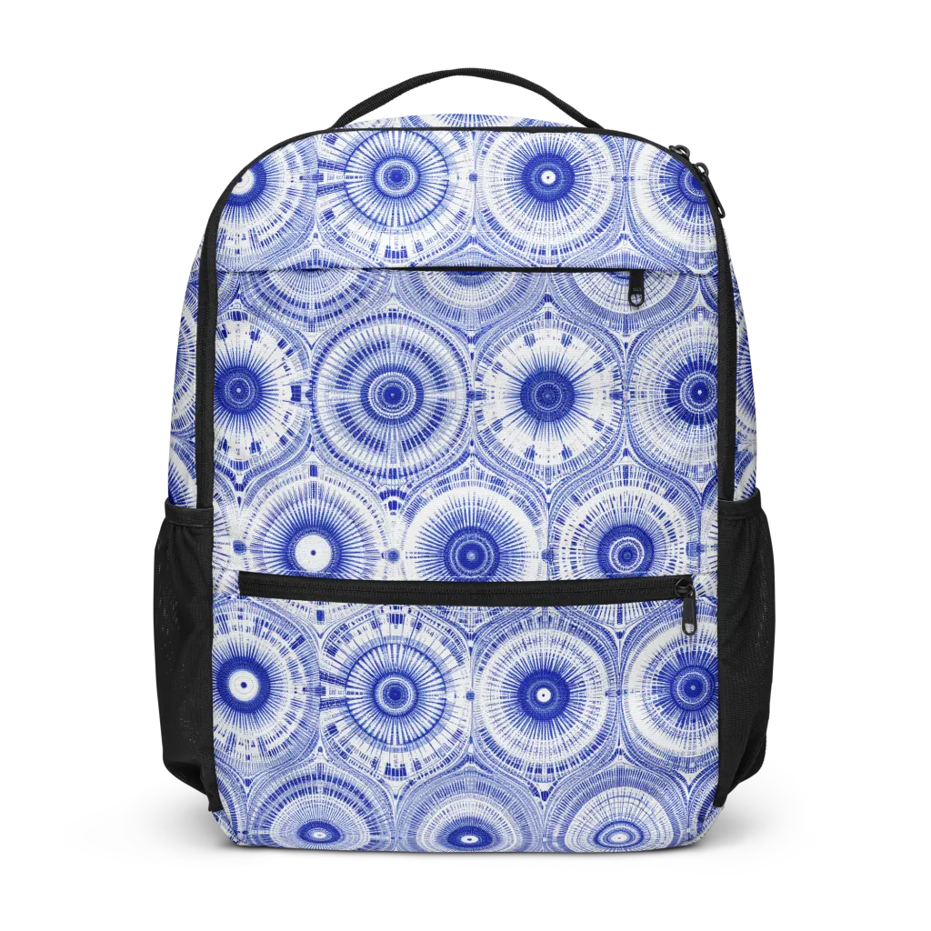 Indigo Circuit on Utility Backpack — Front